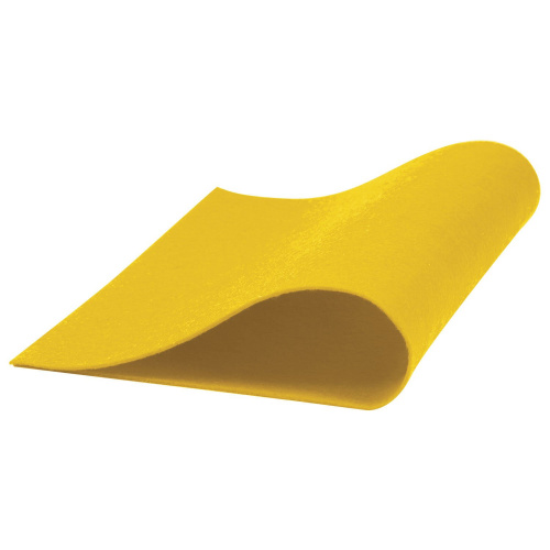 Цветной фетр для творчества ОСТРОВ СОКРОВИЩ, А4, 5 листов, 5 цветов, толщина 2 мм, оттенки желтого фото 5