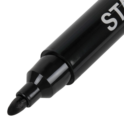 Маркер перманентный STAFF "Basic" LOGISTIC PM-150, 3 мм, с колпачком для вскрытия коробок, черный фото 7