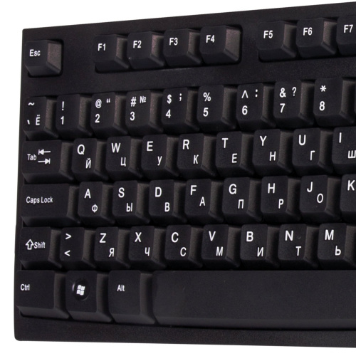 Клавиатура проводная SONNEN KB-330,USB, 104 клавиши, классический дизайн, черная фото 6
