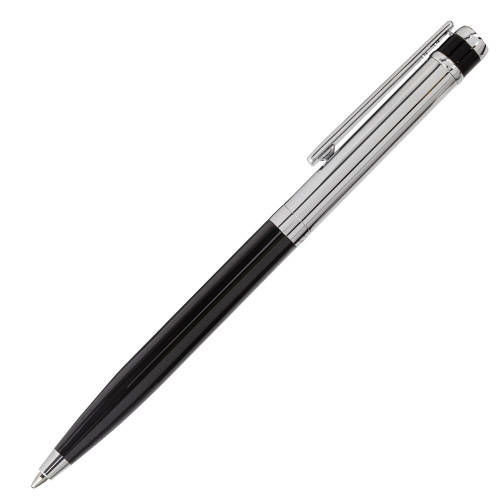 Ручка подарочная шариковая GALANT "ACTUS", корпус серебристый с черным, детали хром, синяя фото 9