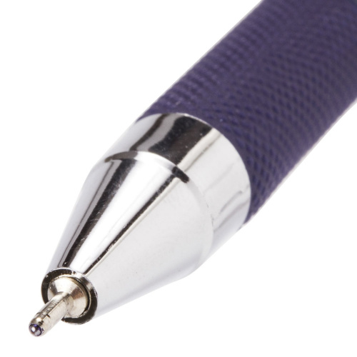 Ручка шариковая масляная с грипом BRAUBERG "Sigma Plus", печать, линия письма 0,35 мм, синяя фото 3