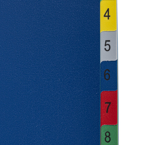 Разделитель пластиковый широкий BRAUBERG, А4+, 12 листов, цифровой 1-12, оглавление, цветной фото 7