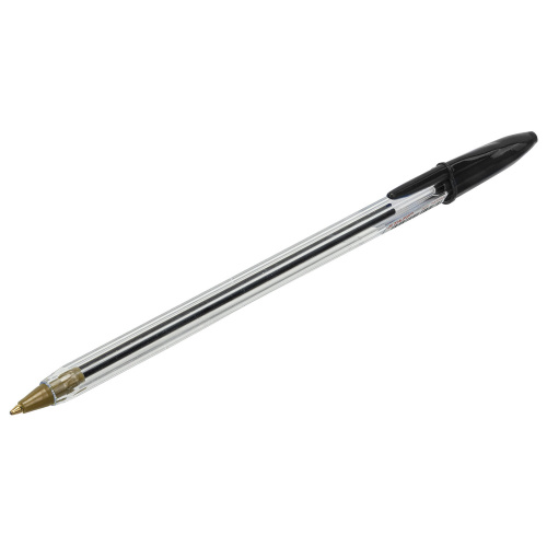 Ручка шариковая STAFF "Basic Budget BP-04", линия письма 0,5 мм, с штрихкодом, черная фото 5