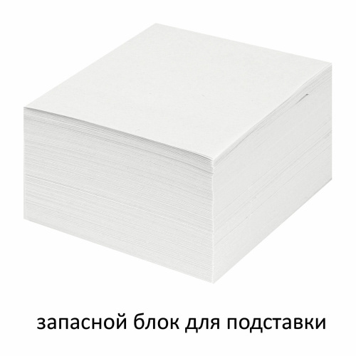 Блок для записей STAFF, непроклеенный, куб 9х9х5 см, белизна 70-80% фото 4