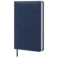 Ежедневник недатированный BRAUBERG "Favorite" , А5, 138х213 мм, под кожу, 160 л., темно-синий