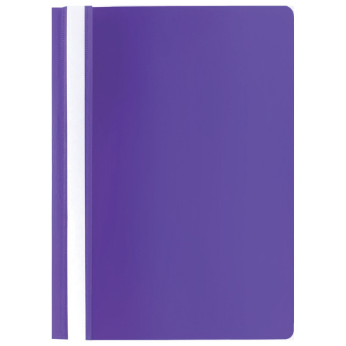 Скоросшиватель пластиковый STAFF, А4, 100/120 мкм, фиолетовый