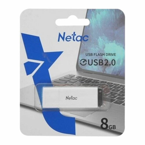 Флеш-диск 8 GB NETAC U185, USB 2.0, белый, NT03U185N-008G-20WH фото 5