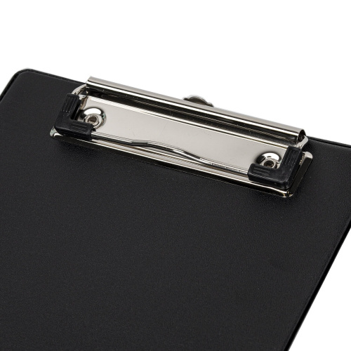 Доска-планшет STAFF, А5, 158х230 мм, с прижимом, картон/ПВХ, черная фото 3