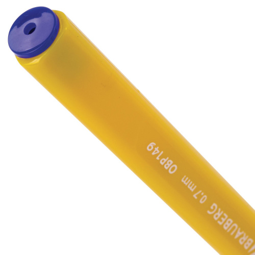 Ручка шариковая масляная BRAUBERG "Extra Glide Orange", трехгранная, линия письма 0,35 мм, синяя фото 7