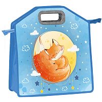 Папка-сумка ЮНЛАНДИЯ, 1 отделение, фетровые ручки, 34х30х11 см, "Moon fox"