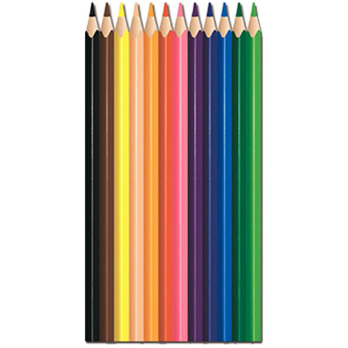 Карандаши цветные MAPED "COLOR PEP'S Strong", набор 12 цветов, грифель 3,2 мм, пластиковый корпус, 862712 фото 2