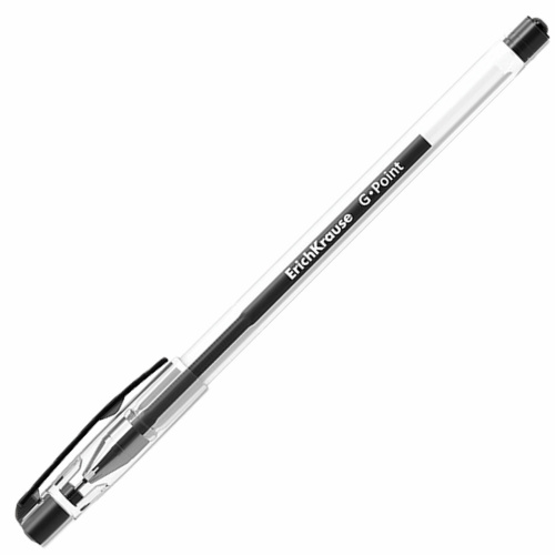 Ручка гелевая ERICH KRAUSE "G-Point", черная, игольчатый узел 0,38 мм, линия письма 0,25 мм фото 6