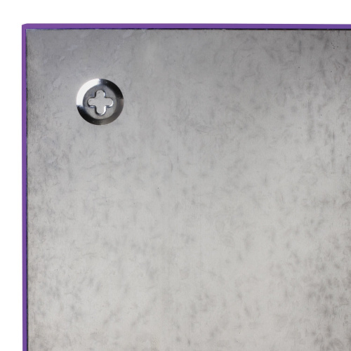 Доска магнитно-маркерная стеклянная BRAUBERG, 45х45 см, 3 магнита, фиолетовая фото 10