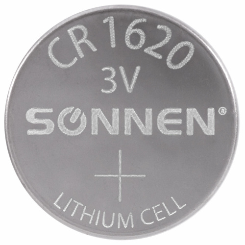 Батарейка литиевая CR1620 1 шт. "таблетка, дисковая, кнопочная", SONNEN Lithium, в блистере, 455599 фото 5