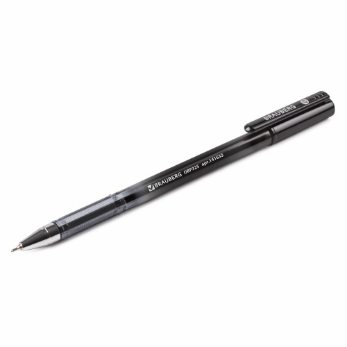 Ручка шариковая масляная BRAUBERG "Profi-Oil", корпус с печатью, линия письма 0,35 мм, черная фото 8