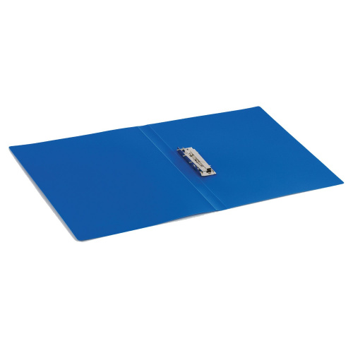 Папка с боковым металлическим прижимом BRAUBERG, стандарт, до 100 листов, 0,6 мм, синяя фото 6