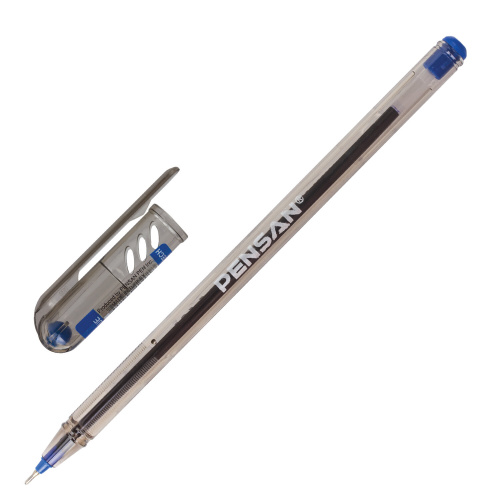 Ручка шариковая масляная PENSAN "My-Tech", линия письма 0,35 мм, синяя фото 7