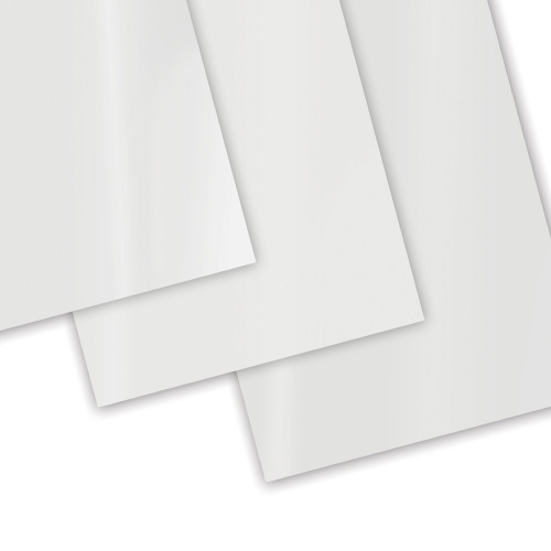 Обложки картонные для переплета BRAUBERG, А4, 100 шт., глянцевые, 250 г/м2, белые фото 4