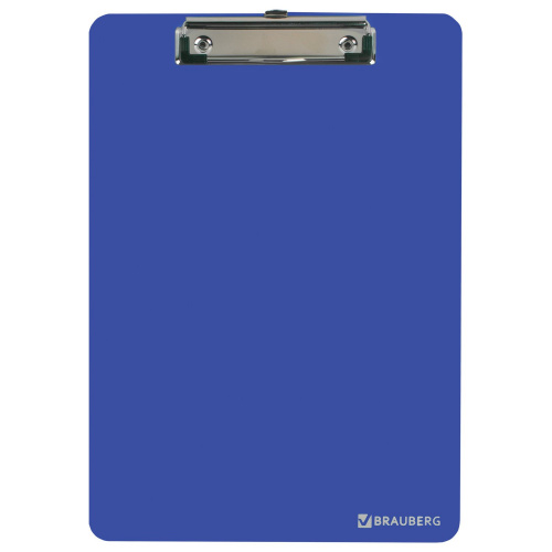 Доска-планшет BRAUBERG "SOLID", А4, 2 мм, с прижимом, пластик, синяя фото 6