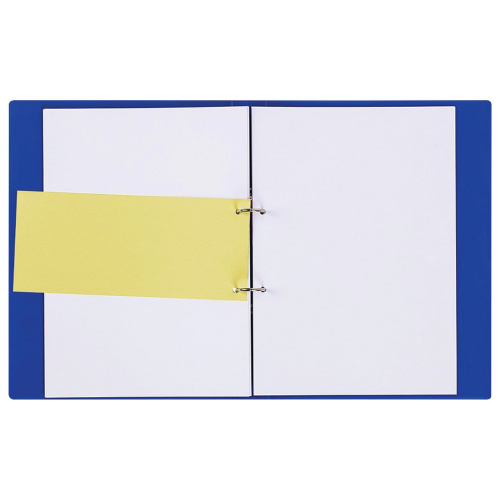 Разделители листов BRAUBERG, полосы 240х105 мм, картонные, 100 штук, желтые фото 4