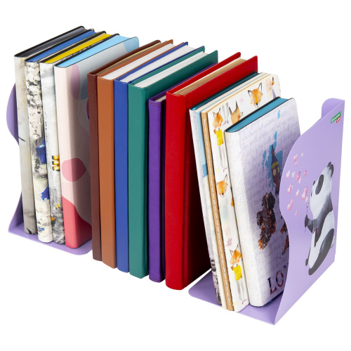 Подставка-держатель для книг и учебников BRAUBERG KIDS "Panda", раздвижная, металлическая, 238064 фото 8