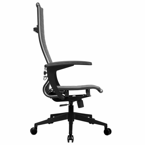Кресло офисное МЕТТА "К-8.1-Т" пластик, экокожа перфорированная, сиденье регулируемое, черное фото 10