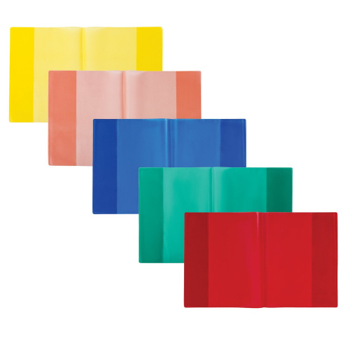 Обложки для тетрадей, дневников ЮНЛАНДИЯ, 208x346 мм, ПВХ, 100 мкм, 10 шт., цветные матовые фото 4