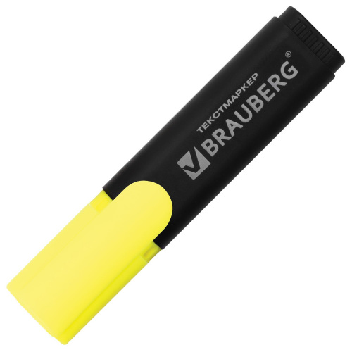 Текстовыделитель BRAUBERG "Contract", линия 1-5 мм, желтый фото 4