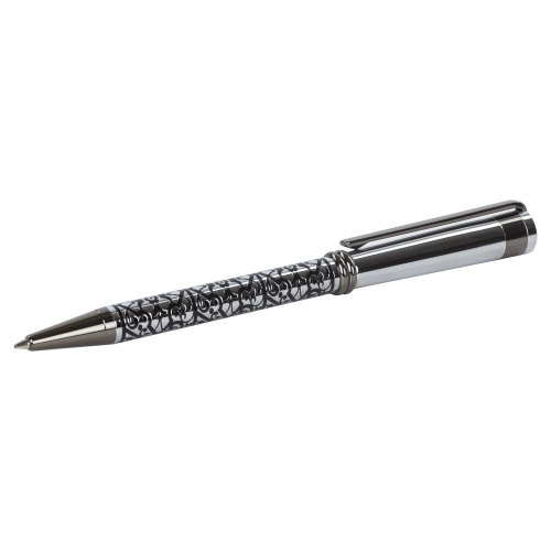 Ручка подарочная шариковая GALANT "Locarno", корпус серебристый с черным, синяя фото 7