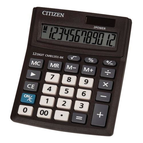 Калькулятор настольный CITIZEN, 137х102 мм, 12 разрядов, двойное питание фото 3