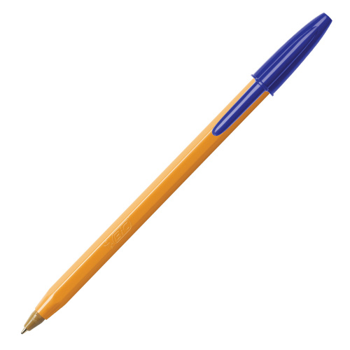 Ручка шариковая BIC "Orange", корпус оранжевый, узел 0,8 мм, линия письма 0,3 мм, синяя фото 5