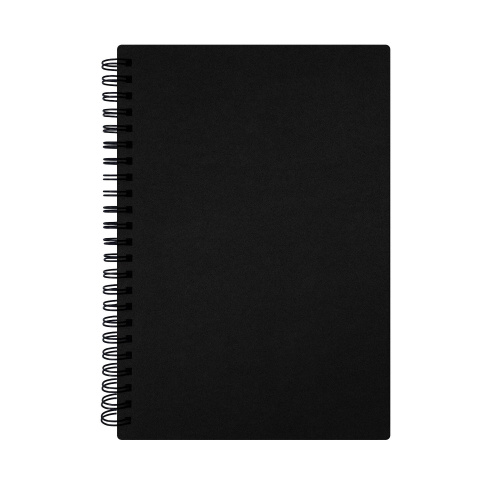 Скетчбук, белая бумага 160 г/м2, 145х205 мм, 60 л., гребень, твёрдая обложка ЧЕРНАЯ, BRAUBERG ART