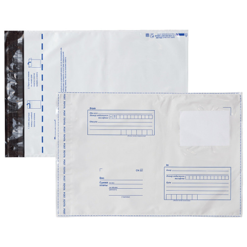 Конверт-пакеты BRAUBERG, E4, 280х380 мм, до 500 листов, отрывная лента, полиэтилен, 50 шт.
