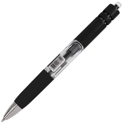 Ручка гелевая автоматическая с грипом BRAUBERG "Black Jack", линия письма 0,5 мм, черная фото 7