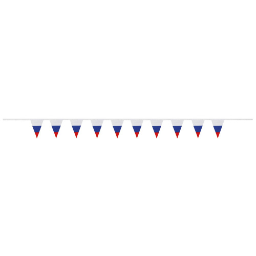 Гирлянда из флагов России BRAUBERG, длина 2,5 м, 10х15 см, 10 треугольных флажков фото 6