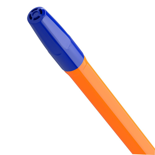 Ручка шариковая BRAUBERG "M-500 ORANGE", корпус оранжевый, линия письма 0,35 мм, синяя фото 7