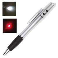 Указка лазерная BEIFA, радиус 200 м, LED-фонарь, шариковая ручка