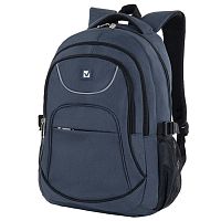 Рюкзак BRAUBERG, 46х31х18 см, универсальный, 3 отделения, темно-синий