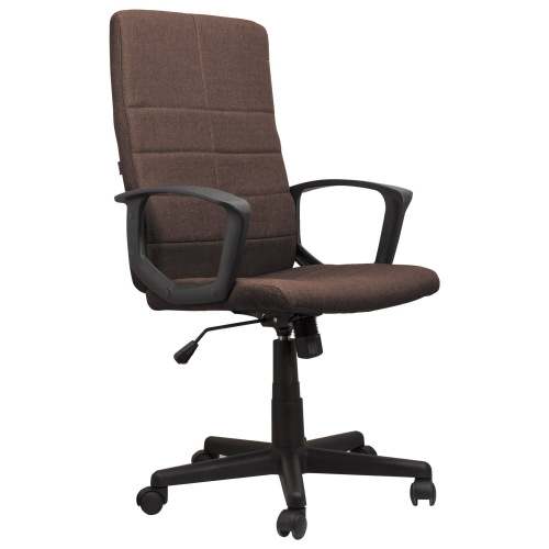 Кресло офисное BRABIX "Focus EX-518", ткань, коричневое