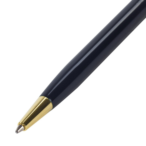 Ручка подарочная шариковая GALANT "Arrow Gold Blue", корпус темно-синий, золотистые детали, синяя фото 7