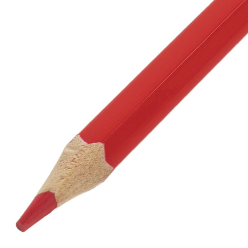 Карандаш двухцветный красно-синий BRAUBERG, заточенный, грифель 2,9 мм фото 4