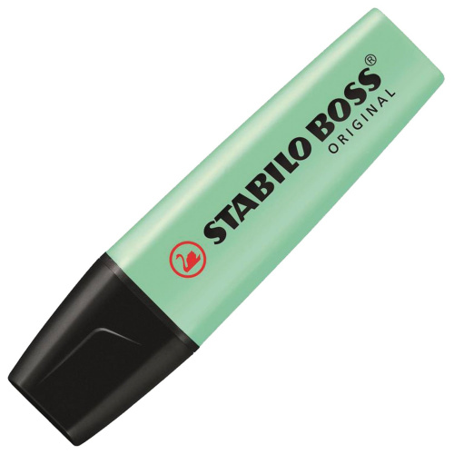 Текстовыделитель STABILO "Boss Pastel", линия 2-5 мм, мятный фото 2