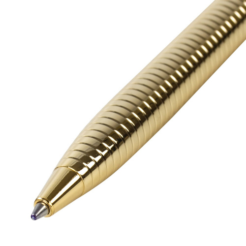 Ручка подарочная шариковая GALANT "Black Melbourne", корпус золотистый с черным, синяя фото 7