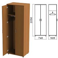 Шкаф для одежды "Монолит", 740х520х2050 мм, цвет орех гварнери