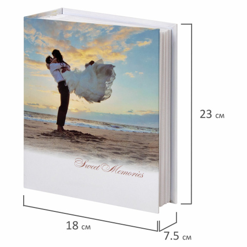 Фотоальбом BRAUBERG "Влюбленные у моря", 304 фото, 10х15см, твердая обложка, термосклейка фото 3
