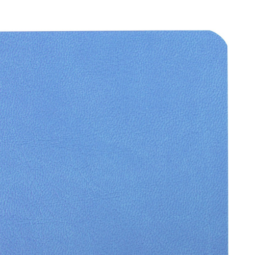 Блокнот А5 (130х210 мм), BRAUBERG ULTRA, под кожу, 80 г/м2, 96 л., клетка, голубой фото 3