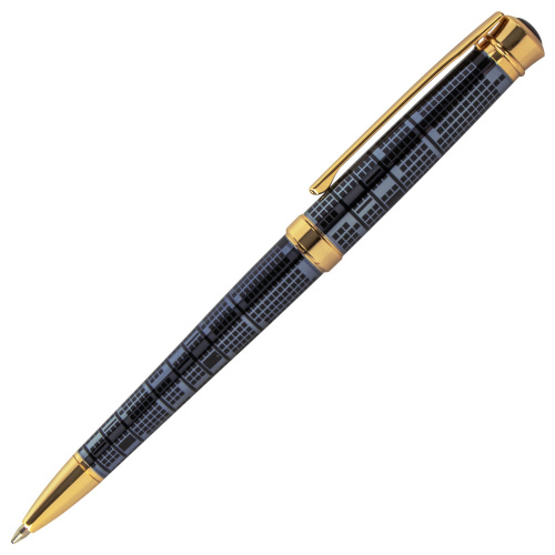 Ручка подарочная шариковая GALANT "TRAFORO", корпус синий, детали золотистые, синяя фото 9