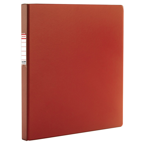 Папка с металлическим пружинным скоросшивателем BRAUBERG, картон/ПВХ, 35 мм, до 290 листов, красная