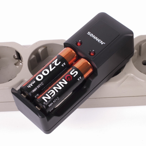 Батарейки аккумуляторные SONNEN, АА, (2 шт в комп.), 2700 mAh, в блистере фото 4