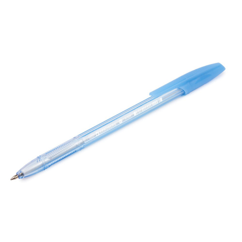 Ручка шариковая BRAUBERG "X-333" PASTEL, корпус тонированованный, линия письма 0,35 мм, синяя фото 5